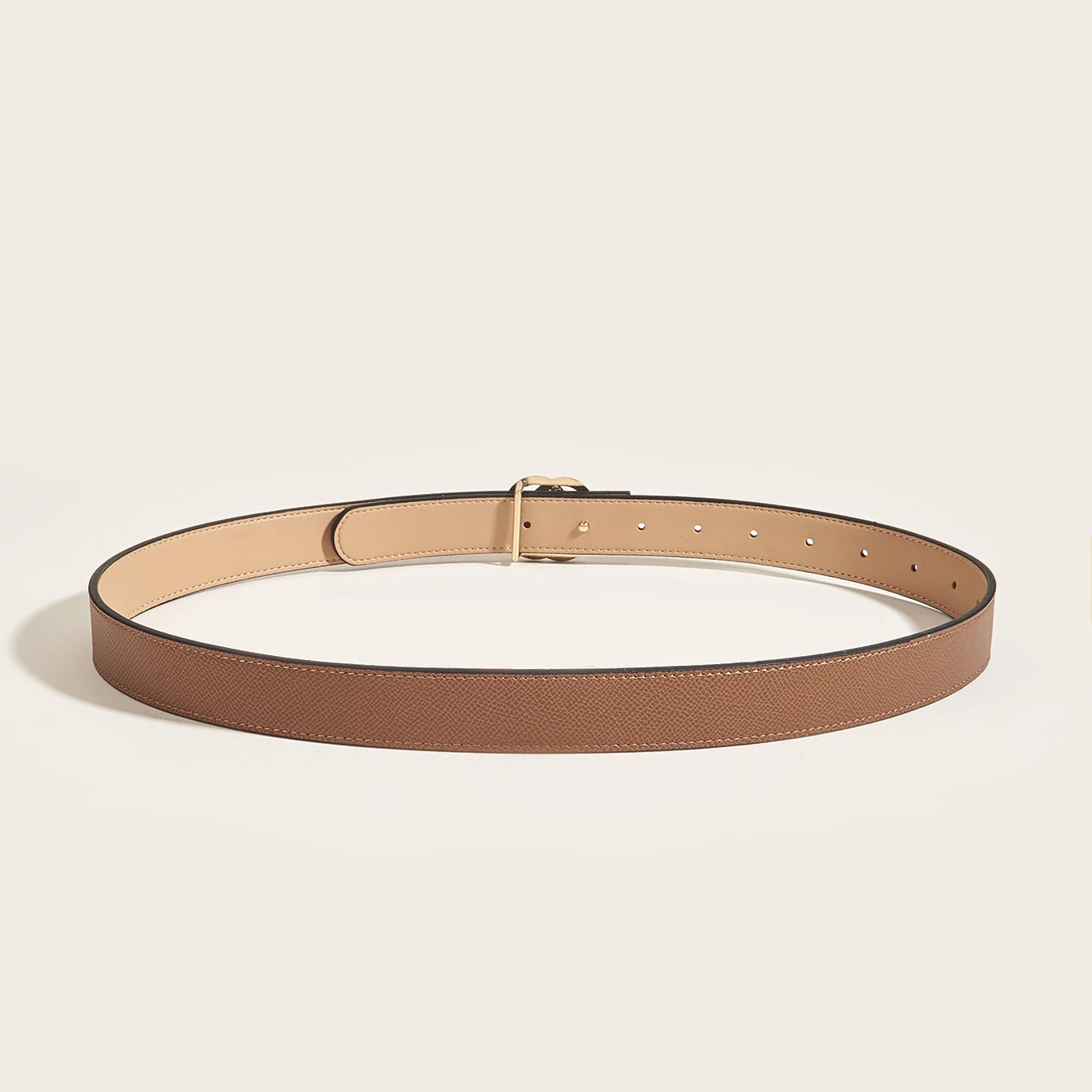 Custom Personalized Black Plate Buckle Belt With OEM Wholesale Fashion Casual Women Belt Pu Leather Belts