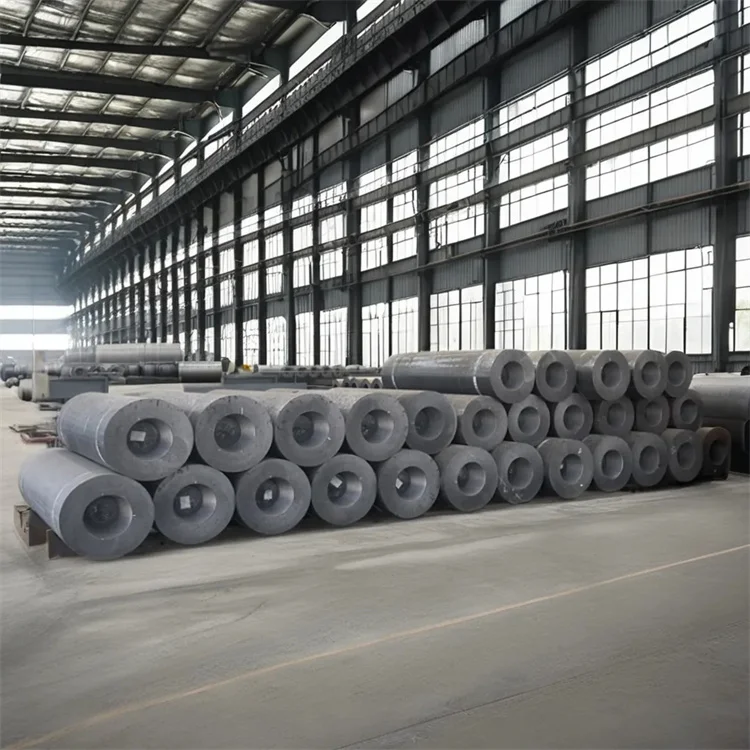 Wholesale RP HP UHP grade 500mm graphite electrode Low Resistivity High Volume Density Ultra High Power for EAF Graphite Making