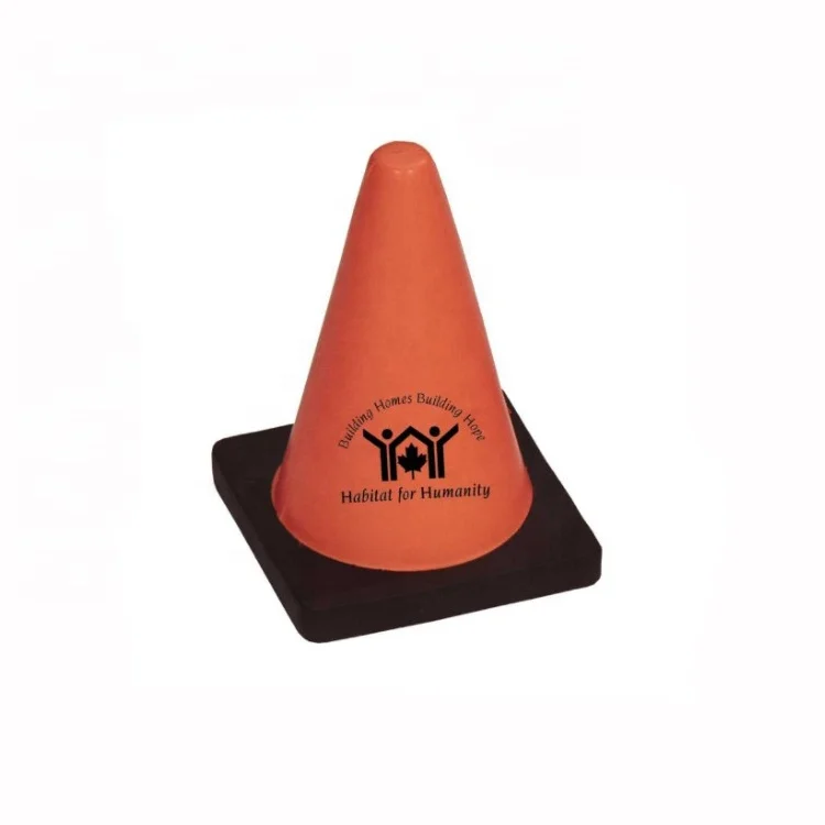 Custom Logo Traffic Cone Stress Ball Antistress Toy