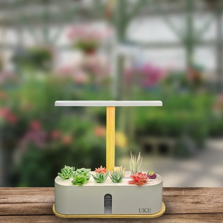 Ukiok Indoor Small Home And Garden System Pot with Grow Smart Hydroponic Growing Systems