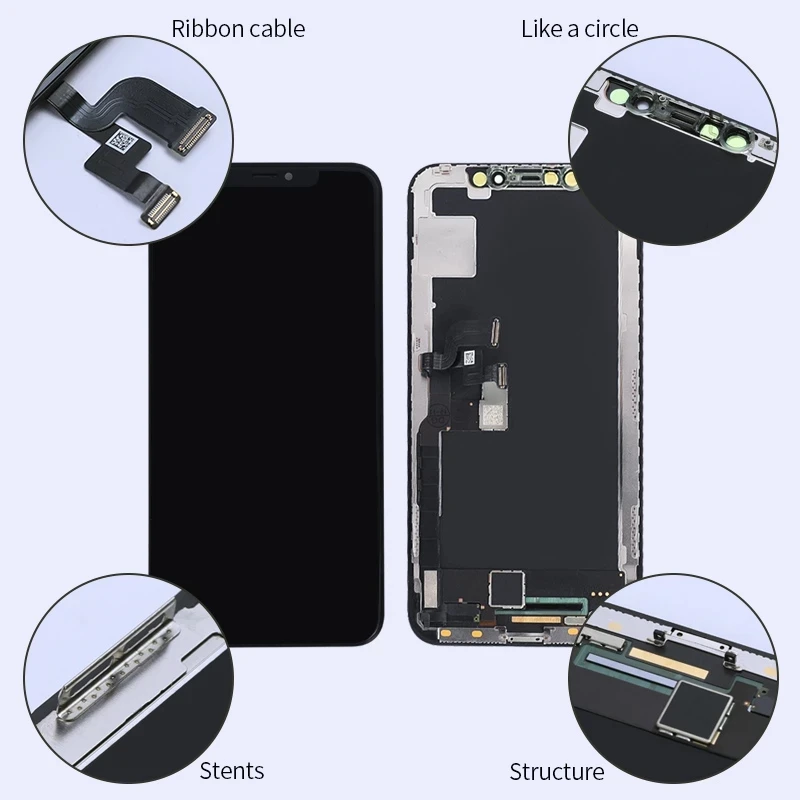  Оригинальный запасной Gx Oled-экран ЖК-дисплей для мобильного телефона Iphone 6 7 8 X XS XR