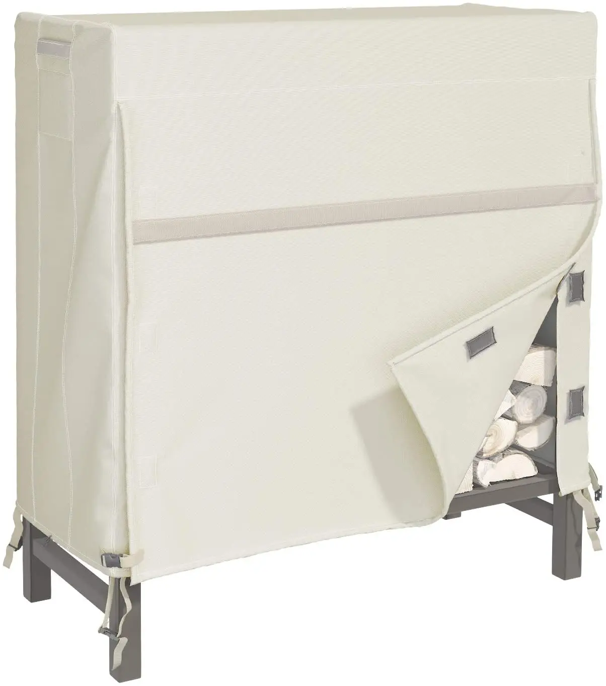 Heavy Duty Waterproof Log Rack Cover for Outdoor Wood Holder, Rip-Resistant and Snow-Resistant