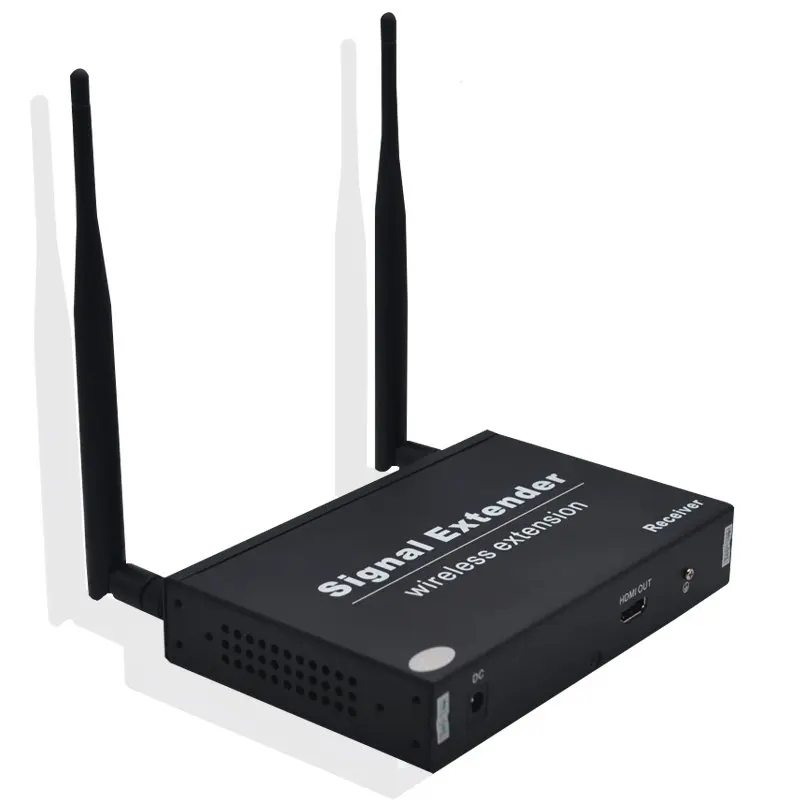 
WH-500D IR Remote Control HDMI Extensor Local Output 100m 1080P Dual Antenna 5G Wireless HDMI Extender 