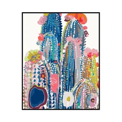 Wholesale Price Cactus Painting Canvas Cactus Oil Painting By Numbers