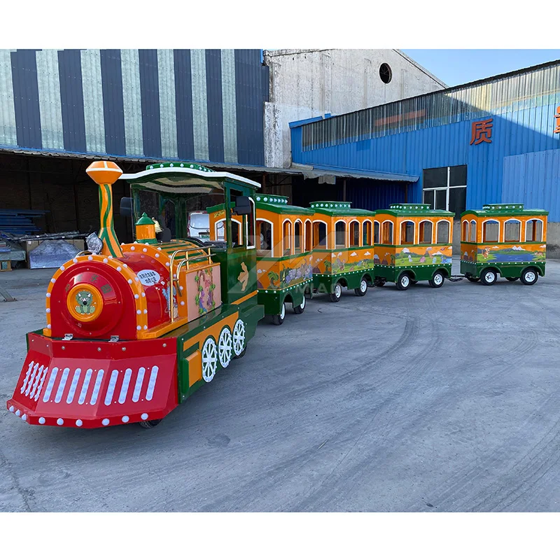 Chinese factory direct sale customized  Electric train amusement park rides For Adults Children Fun Fair Attraction 24 Seats