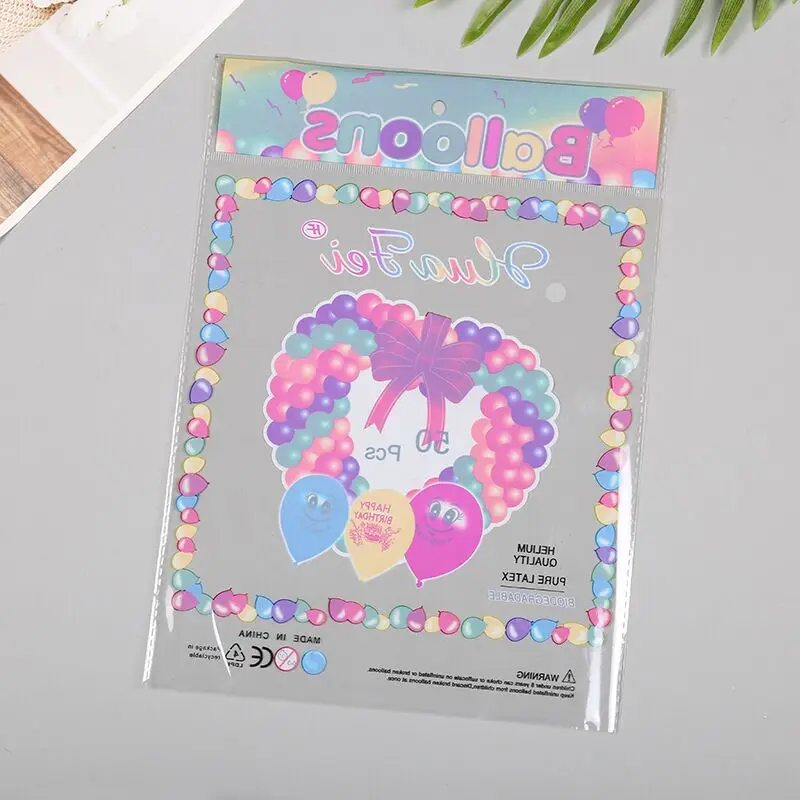 laminated ziplock plastic balloon packaging bag size 22*30cm
