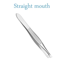 Low Price Customized Logo Stainless Steel Eyelash Tweezers Eyebrow Clip