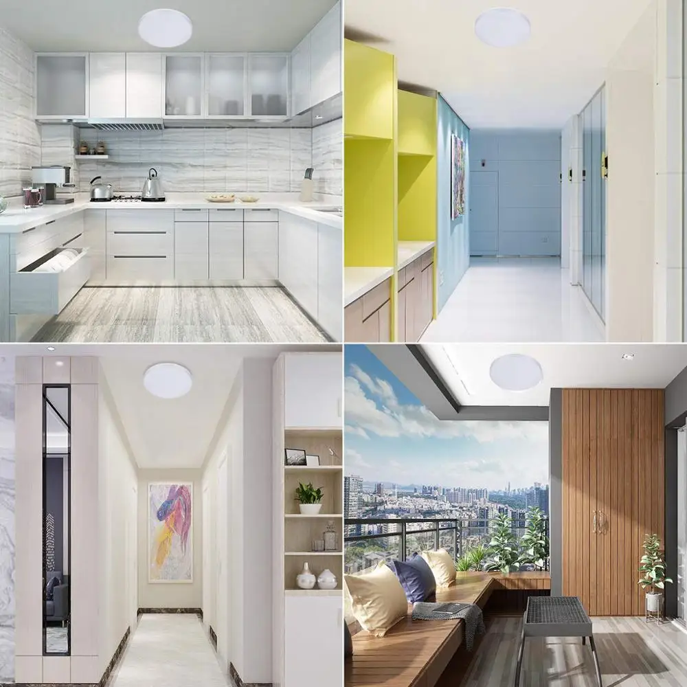 15W Easy Installation Modern IP54 waterproof outdoor Led Ceiling Light with microwave motion sensor