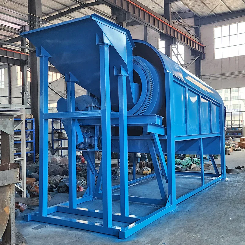 Jiangxi Drum Screen Separation Equipment, Multi-level Screening Machine, Sand and Stone Rotary Drum Screen with Optional Sizes