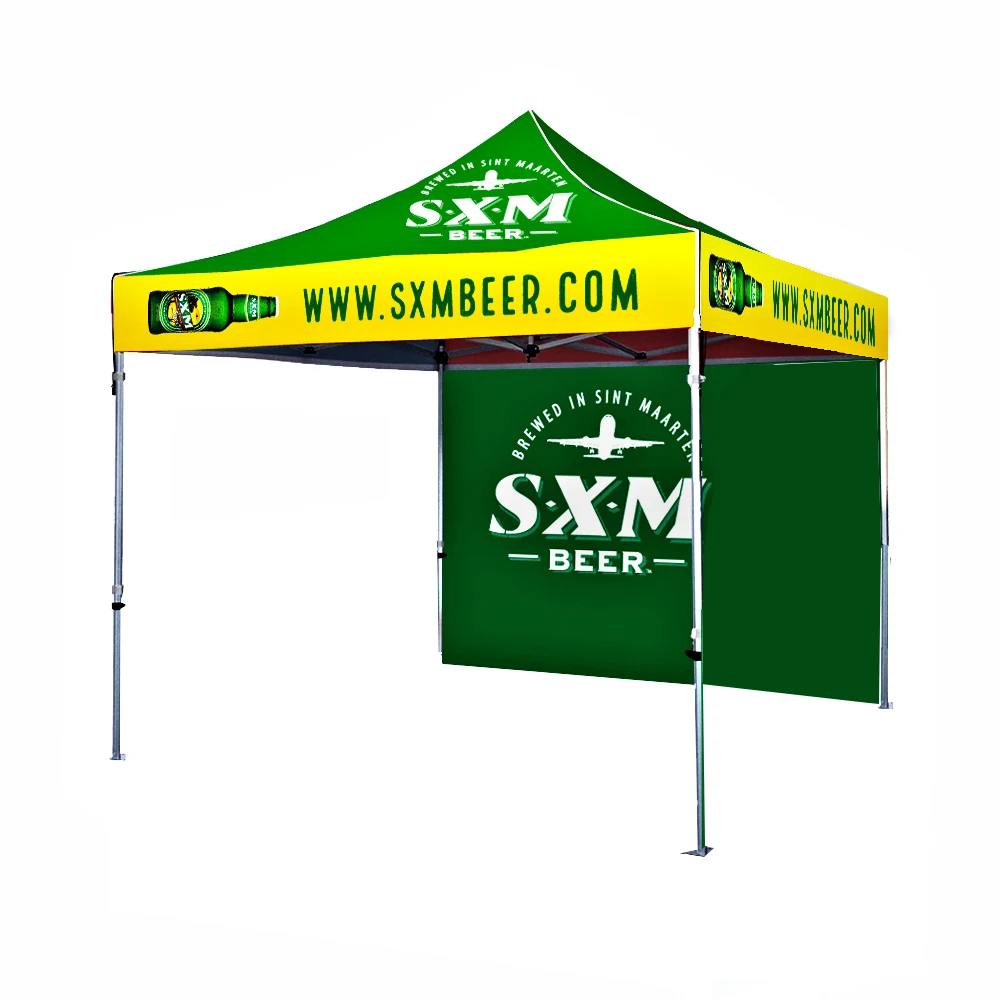 Custom Print 10x10ft Portable Outdoor Exhibition Booth Promotional Trade Show Tent Deluxe Steel Frame Tent For Advertising Event
