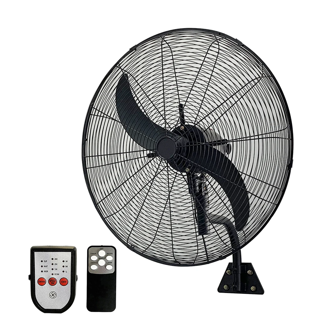 220V Large Heavy Duty Radio Frequency Remote Control Industrial Oscillating Wall Mount Fan 20 25 30 Inch Stand Pedestal Fan