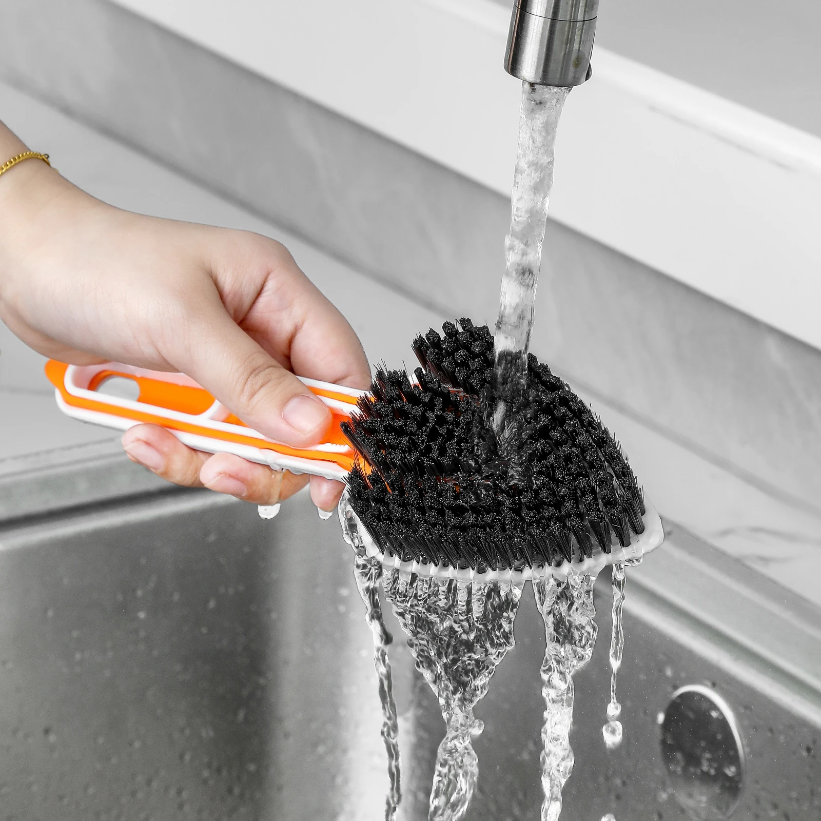 Multifunctional Slit Cleaning Brush 3-in-1 Household Cleaning Brush Bathroom Floor Crevice Cleaning Brush