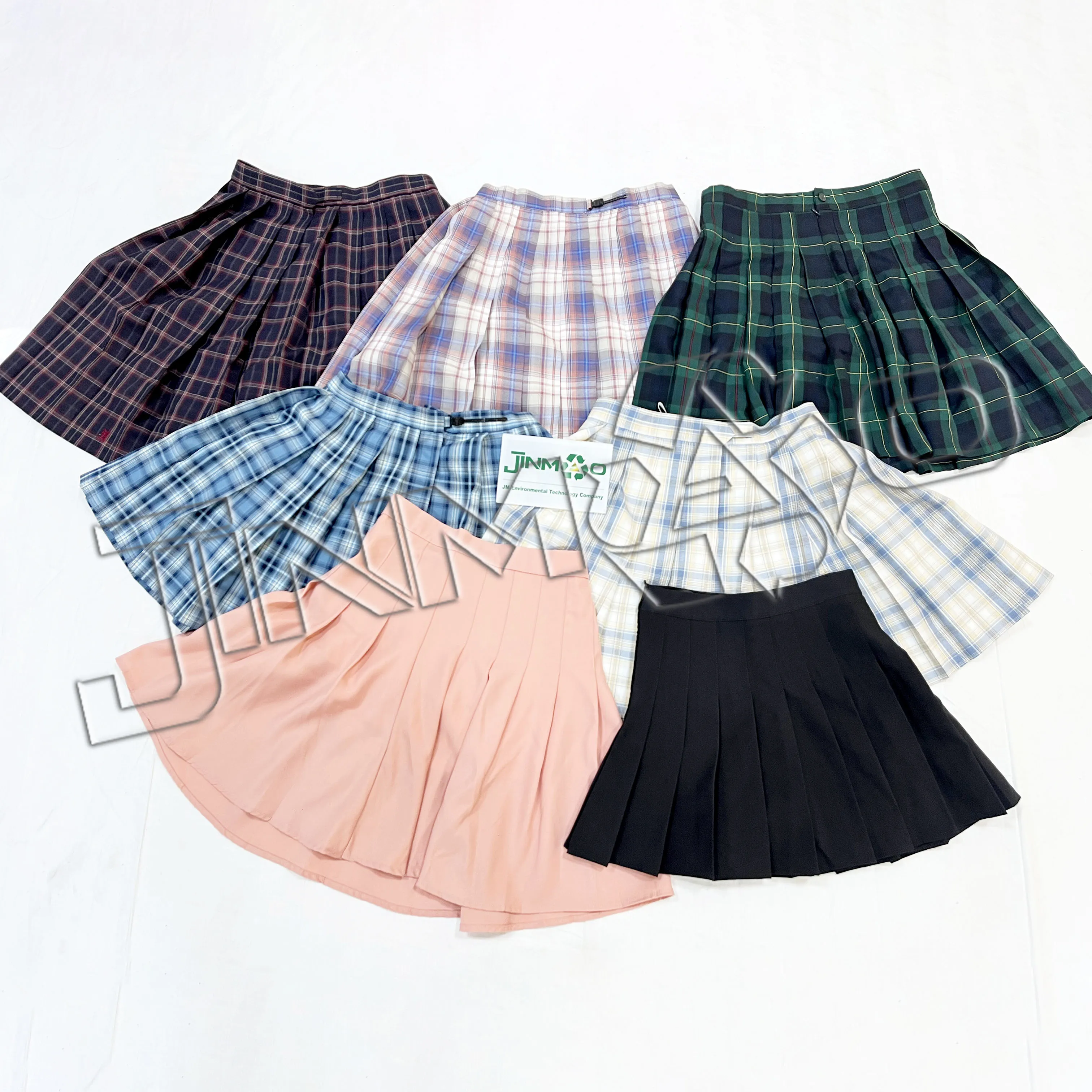 original factory wholesale Southeast Asia hot sale cotton a-line skirt JK summer used clothes for women