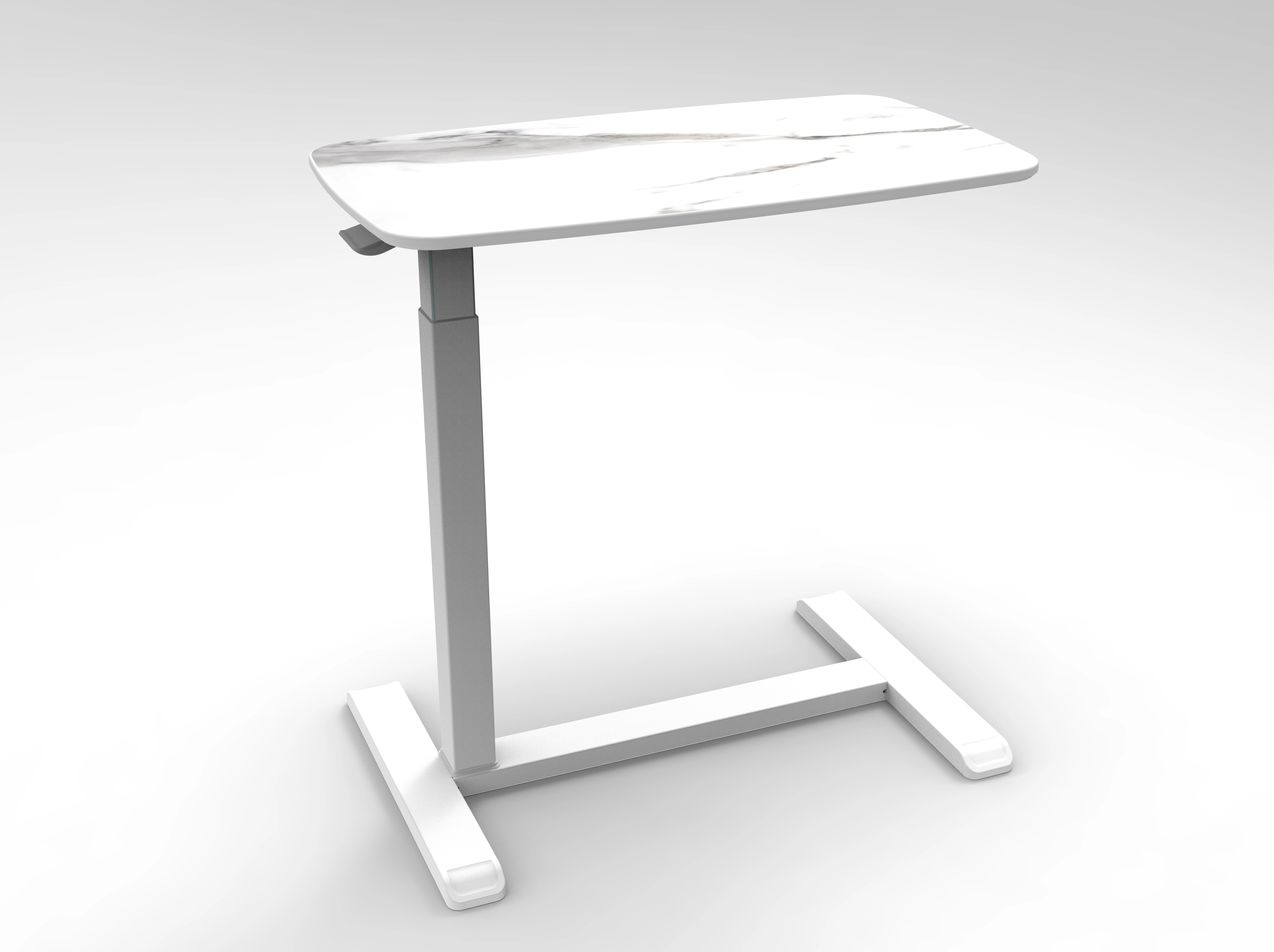 Healthy hospital medical overbed bed table Height adjustable desk