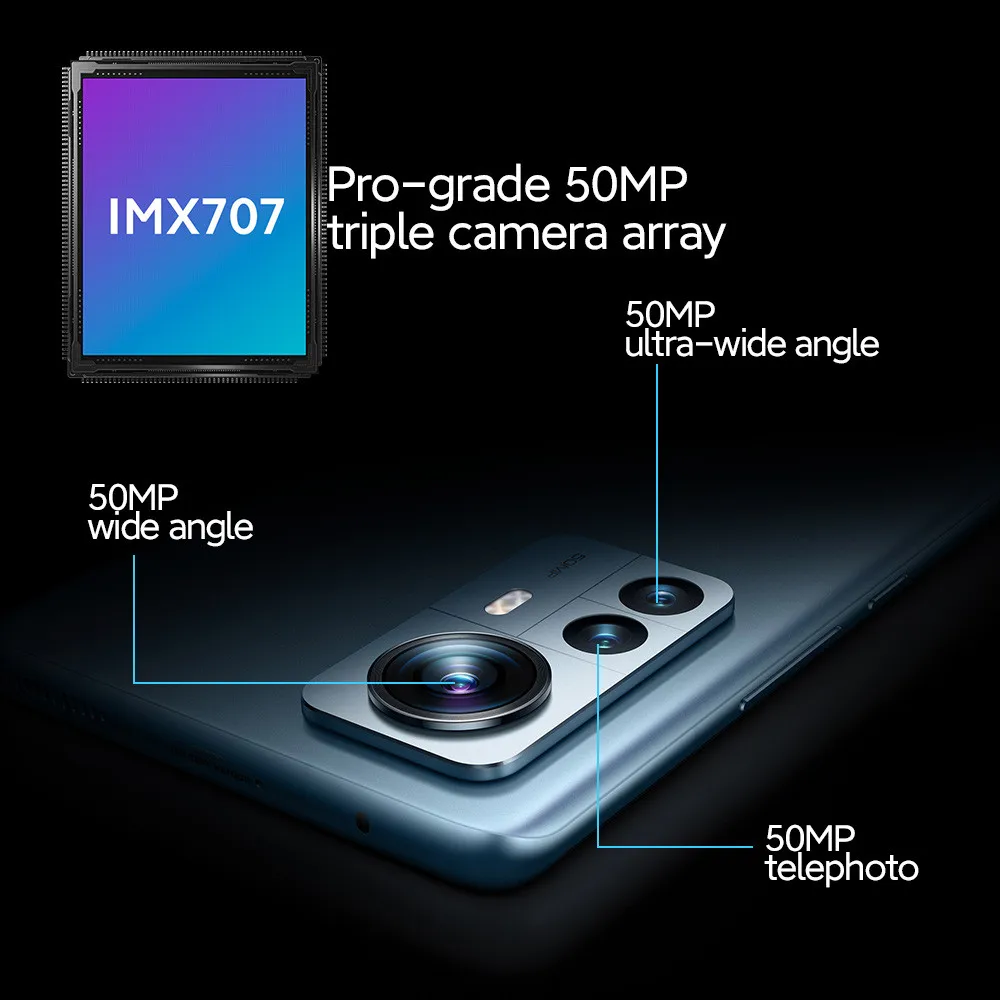 Global version Xiao mi 12 Pro 5G Smartphone 6.73 inch AMOLD 8/12GB RAM 128/256GB ROM 4600mAh Mobile Phone Sim Card Rugged Phones