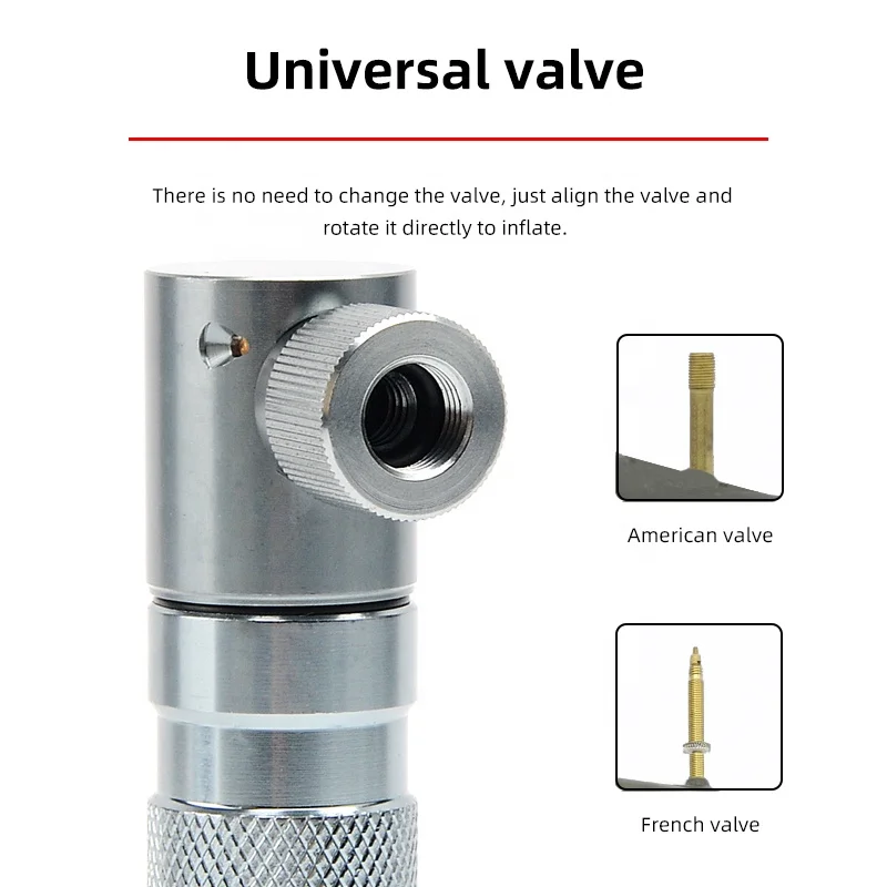 OEM  High-Pressure CO2 Bicycle Pump Kit Aluminum Alloy CO2 Inflator Tools with Presta Valve Includes Storage Case