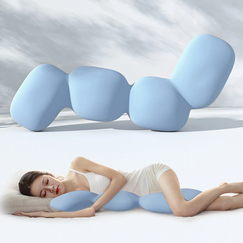 Cute cartoon bolster pillow Large bed memory foam cushion for sleeping Leg support bolster pillow