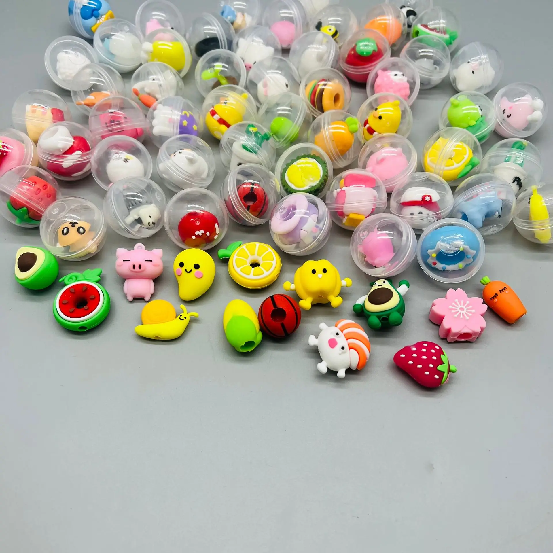 32MM capsule toy vending machine Children Gifts 3D Doll Animal Plastic Egg Toys Mix Different gacha Capsule Toys