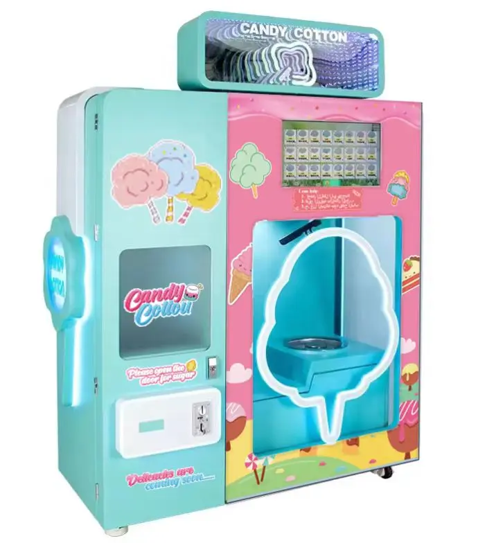 New Arrival Self Vending Machine Cotton Candy Machine Commerical Vending Machine Candy Floss