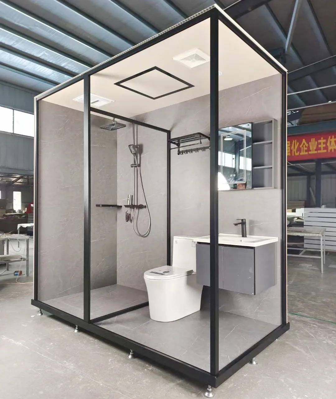 Luxurious Integrated Bathroom Pod Prefabricated Bathroom Pod All In One Shower Rooms Modular Bathroom Pod Modular Shower Room