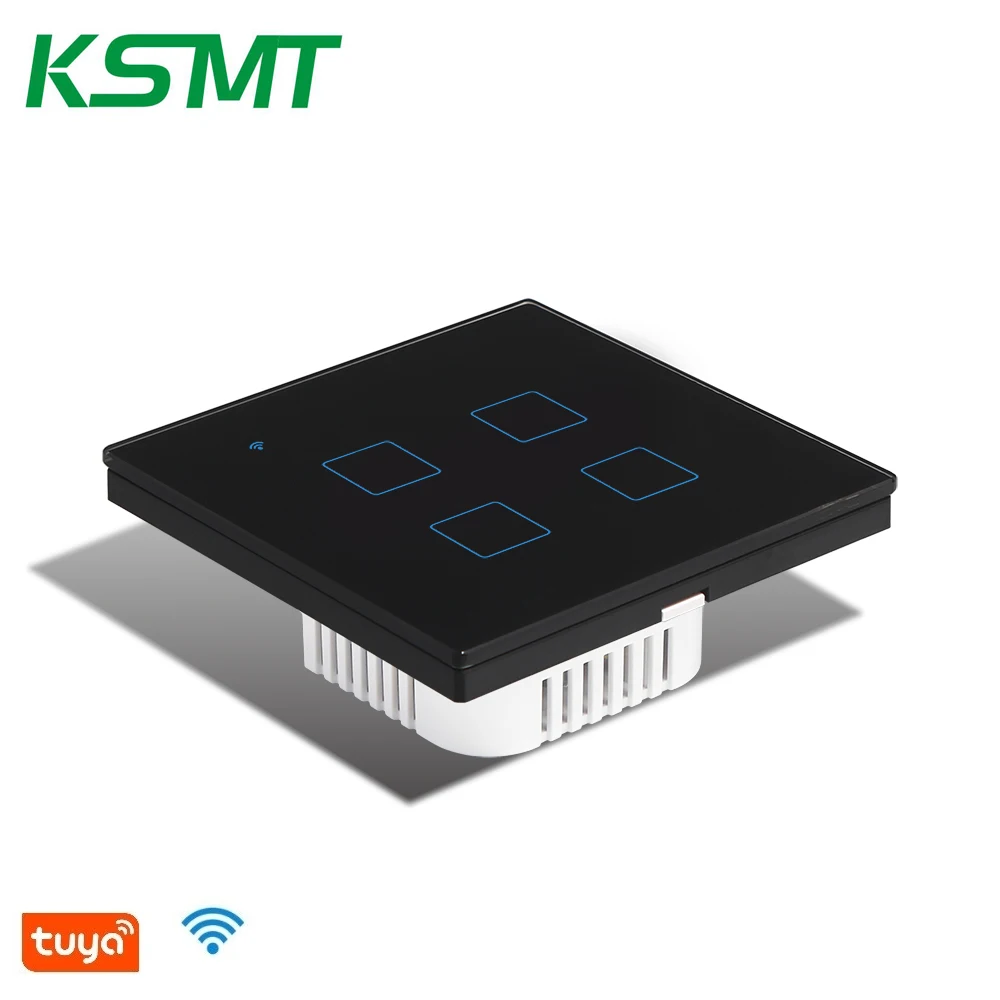 KAISI 86 EU Standard wifi smart switch 4 gang Touch Switch hotel switch panel 4 gang smart home