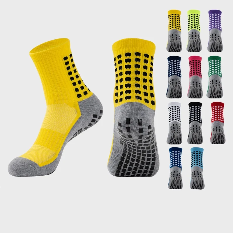 American Green Padded Football Anti Slip Soccer Custom Logo Sport Socks Anti Skid Short Socks