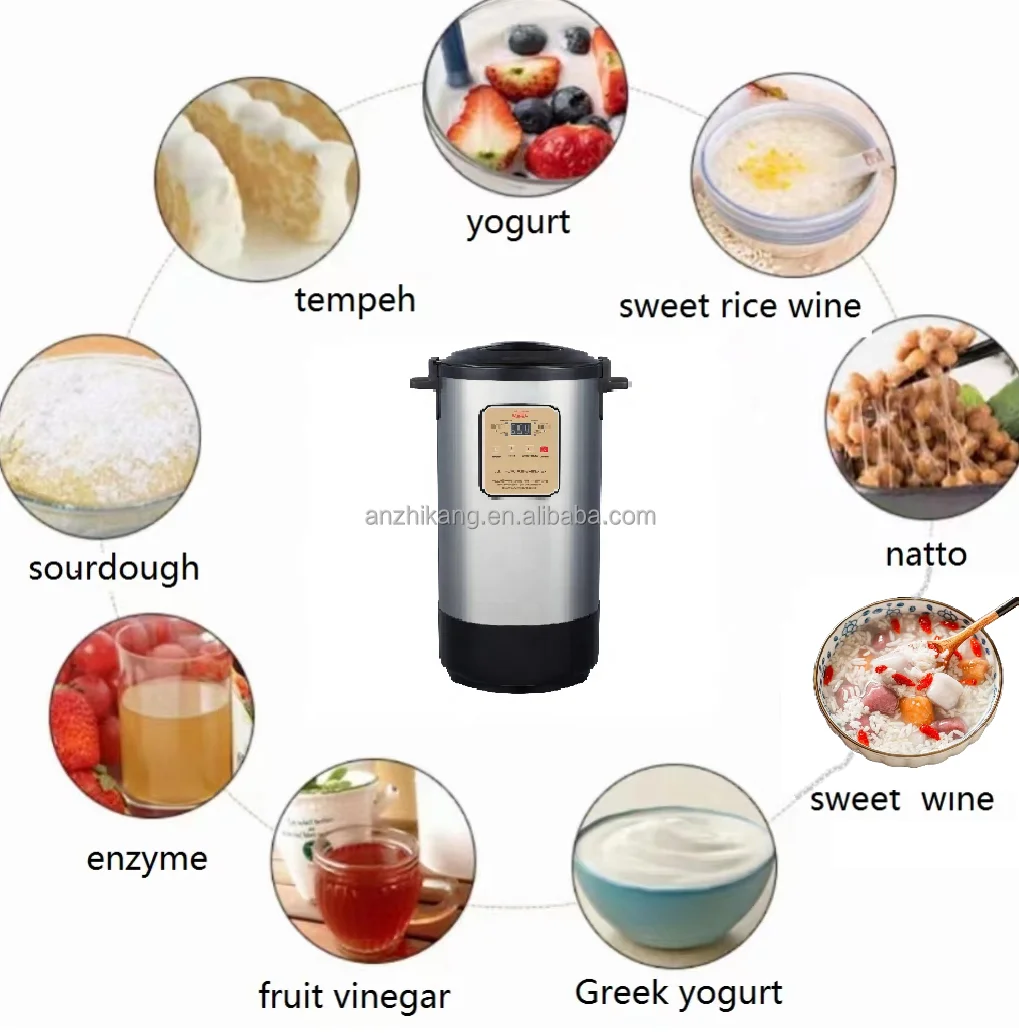 Hot Sell Electronic Automatic 12L Yogurt maker AZK139 Portable Greek Yogurt Machine Multi-Purpose Natto maker