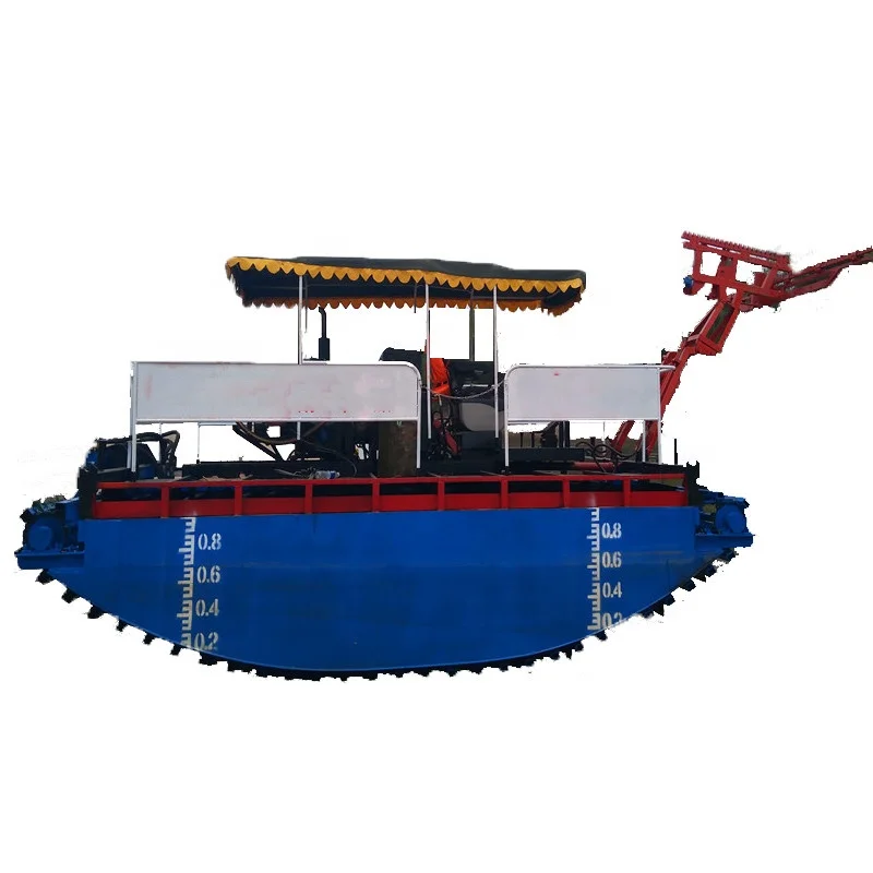 cutting machine in river amphibious weed harvesters water mini excavator for sale