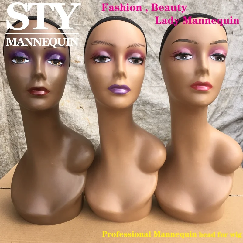 dummy mannequin head shoulders display mannequin head make up mannequin for hair