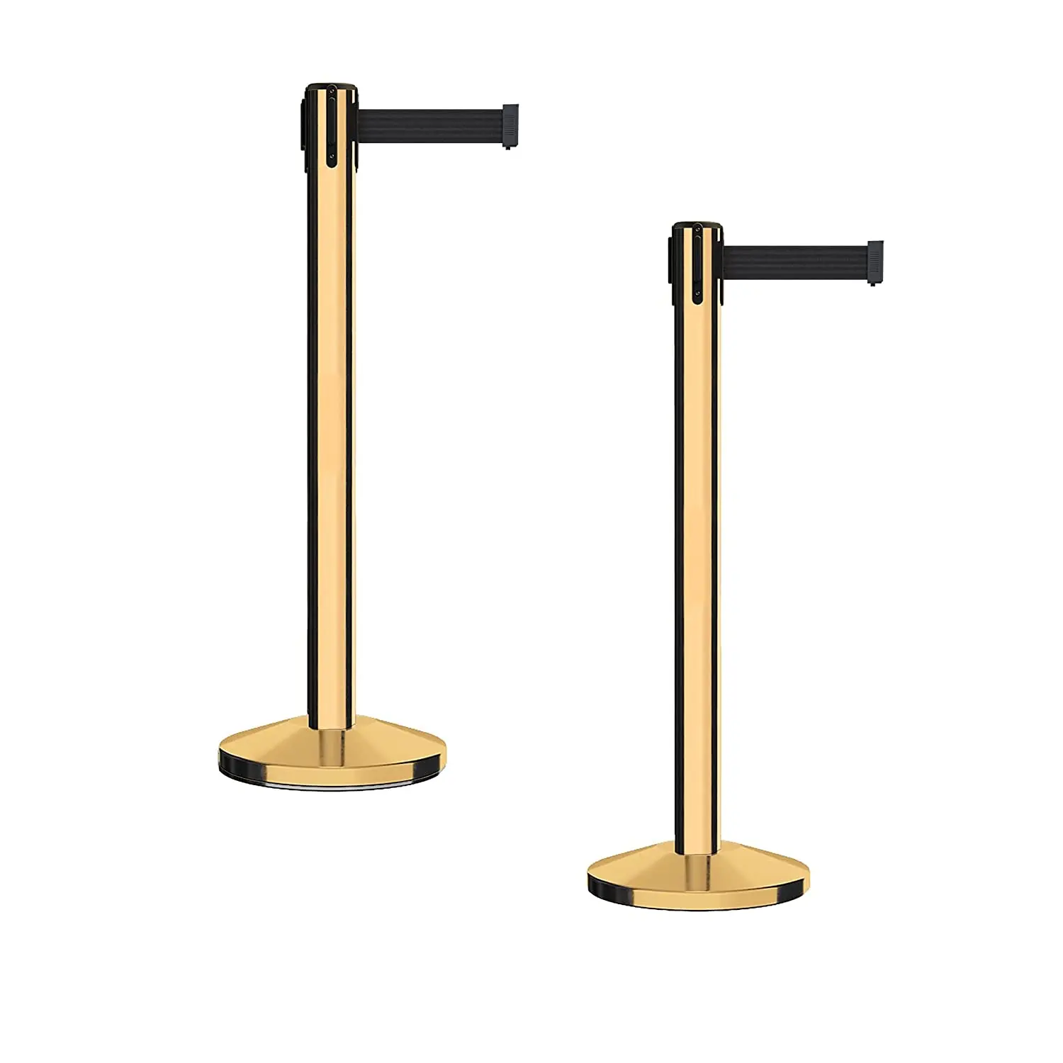 Classic Galvanized Titanium Retractable Belt Stanchion