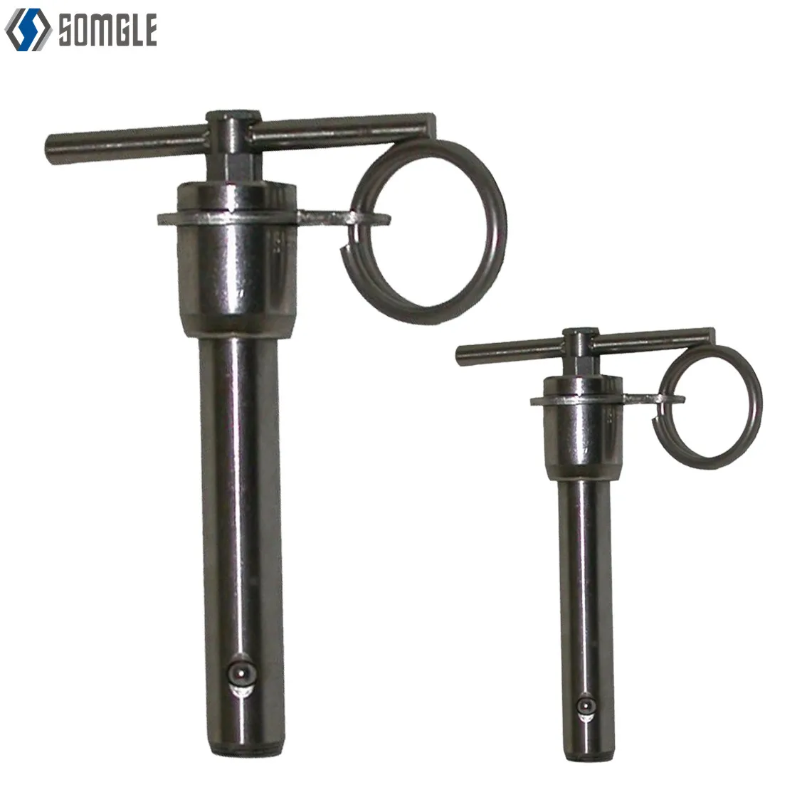 Customization Stainless Steel Double-acting Ring Handle Quick Release Pin Ball Lock Pin Safety Locating Pin