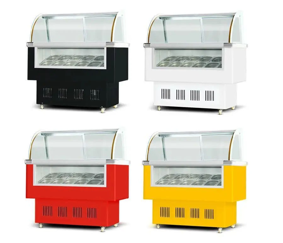 Gelato Ice Cream Display Freezer For Ice Popsicle New Product Gelato and Popsicle Display Ice Cream Popsicle Showcase For Sale