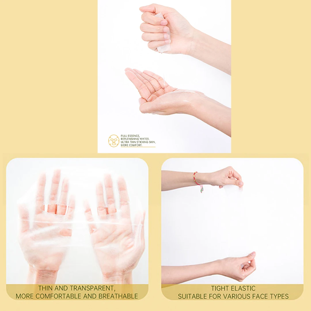 OEM ODM Wholesale Organic Plant Extract Soothing skin care Facial Mask Moisturizing Chamomile Face Mask Sheet