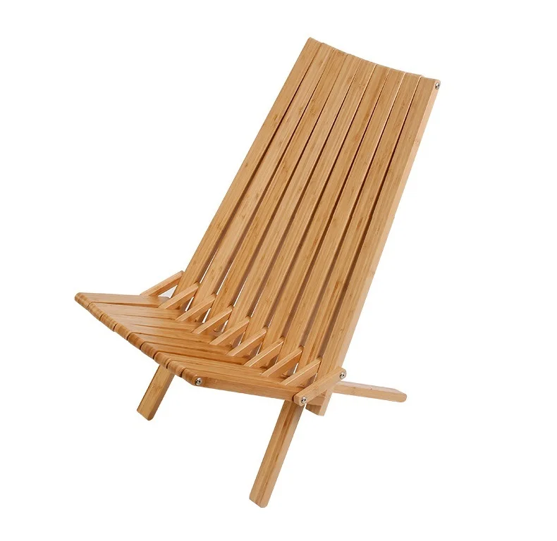 Phyllostachys pubescens Solid Bamboo Heacy Duty Super Stable Water proof Beach Folding Chair for Kids Adults