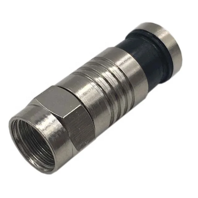 RG6 / RG59  brass zinc coaxial RF compression  F connector