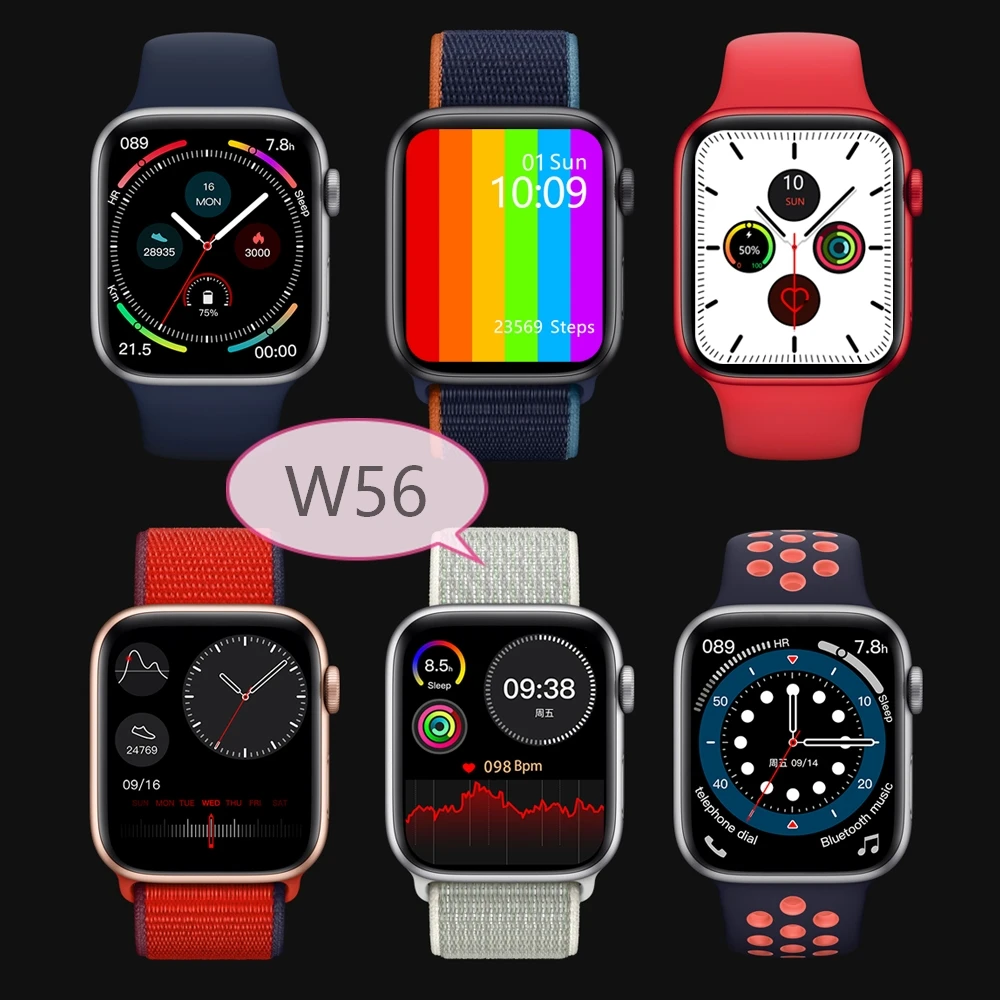 w56 Smart watch 4G Heart rate reloj inteligente 1.75 inch Fitness Tracker ECG w56 SmartWatch