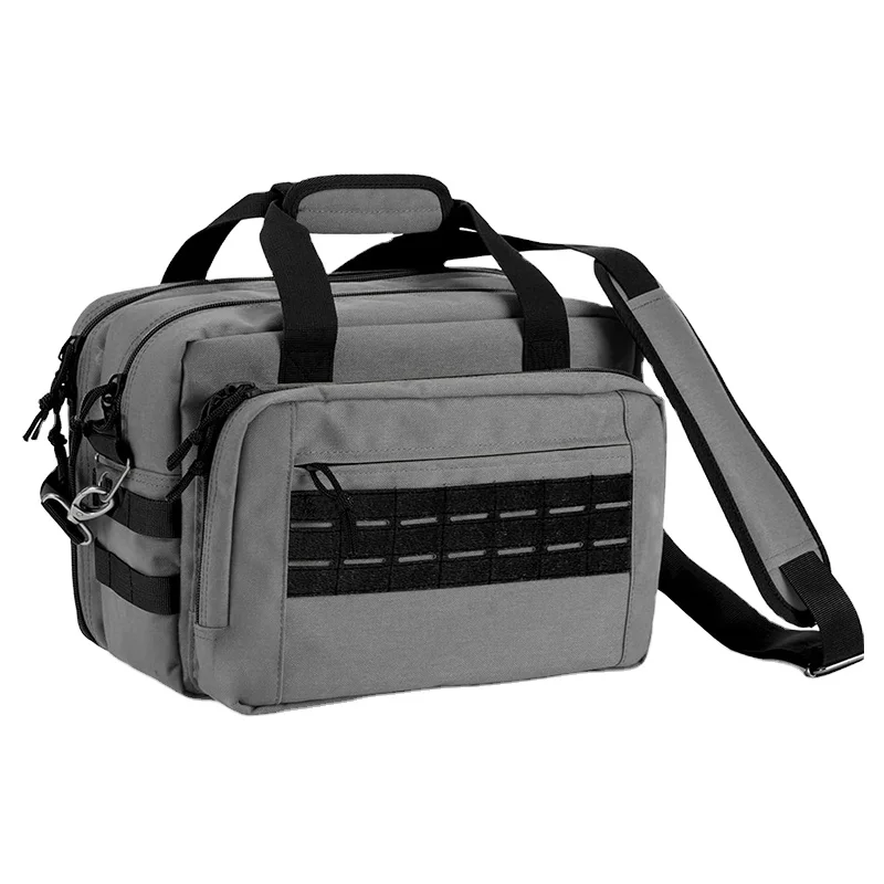 Custom Gun Range Bag  3 Branch Pistol Soft Carrying Bags Tactical Gun Holster Shooting Range Duffel Bag For Man