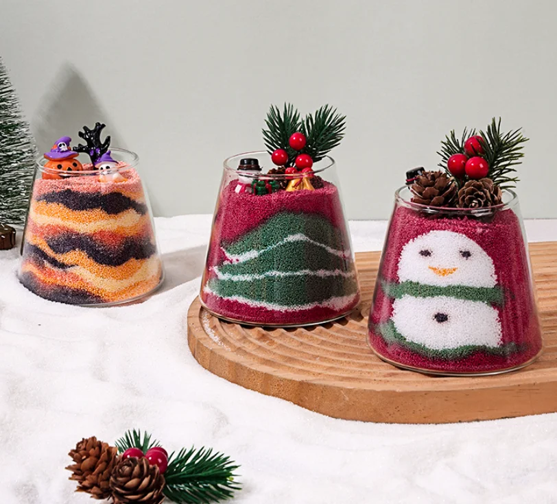 Wholesale Innovative DIY Color Art Decoration Scented Candles Wedding Granule Wax Bulk Pearls Christmas Granules Sand Wax Pearls