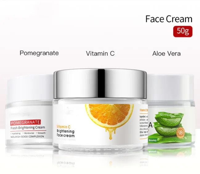 Hot selling Nourishing anti aging Vitamin C Pomegranate Face Cream for wrinkles and dry skin