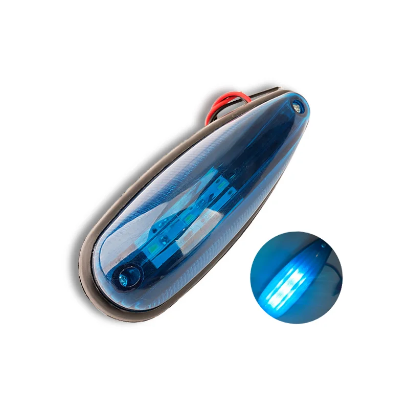 4pcs/set 12 24v amber led side flashing marker lights for truck trailer