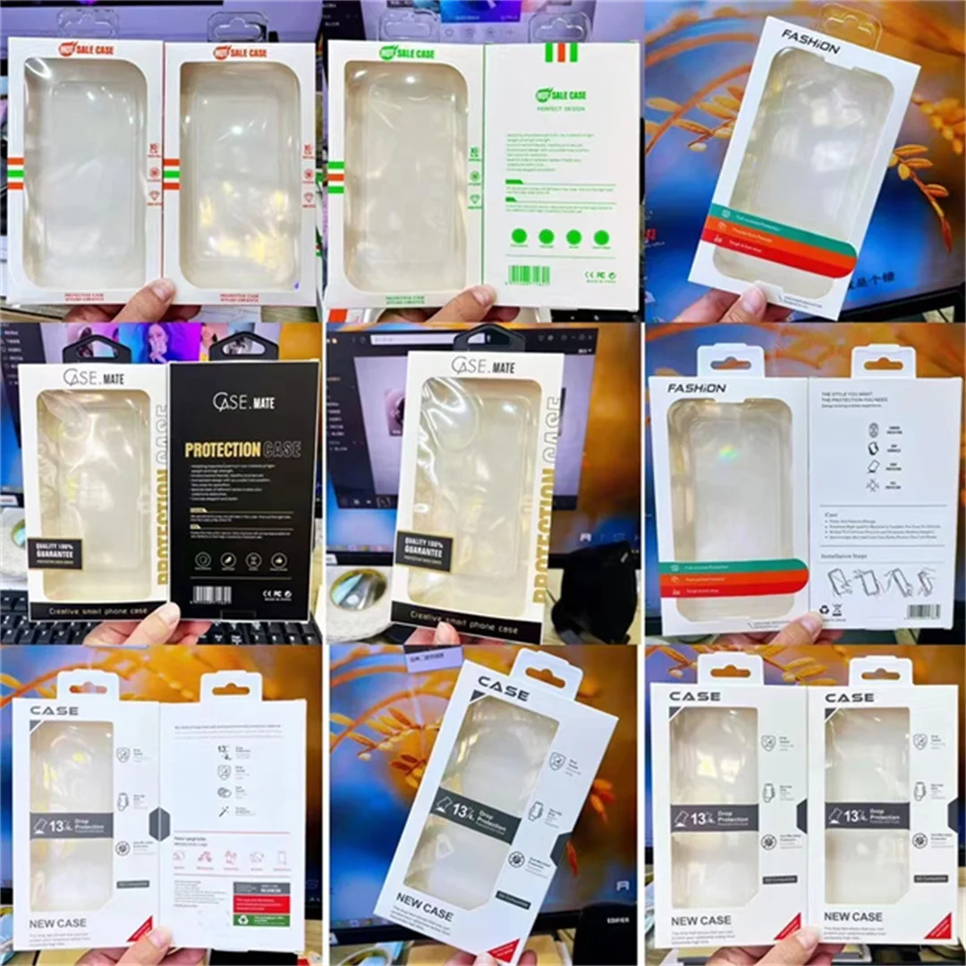 New Arrival Custom Cell Mobile Phone Case Retail Packaging Luxury Recyclable Printed Cell Phone Cover Gift Paper Box