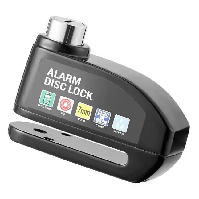 Zhenzhi New Image Wholesale Waterproof Motorcycle Alarm Lock Security Anti-theft Lock Motor Disc Brake Lock