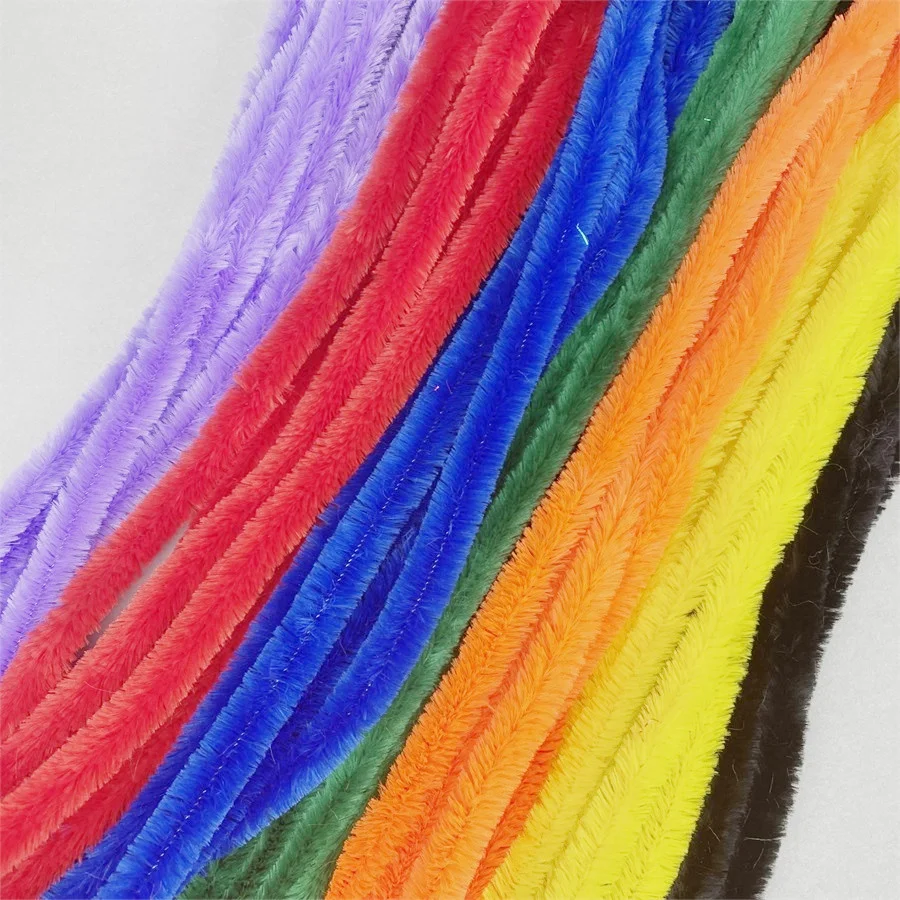 Colors Pipe Cleaners Chenille Stem 15 mm x 500 mm for DIY Art Creative Crafts Decorations 50pk