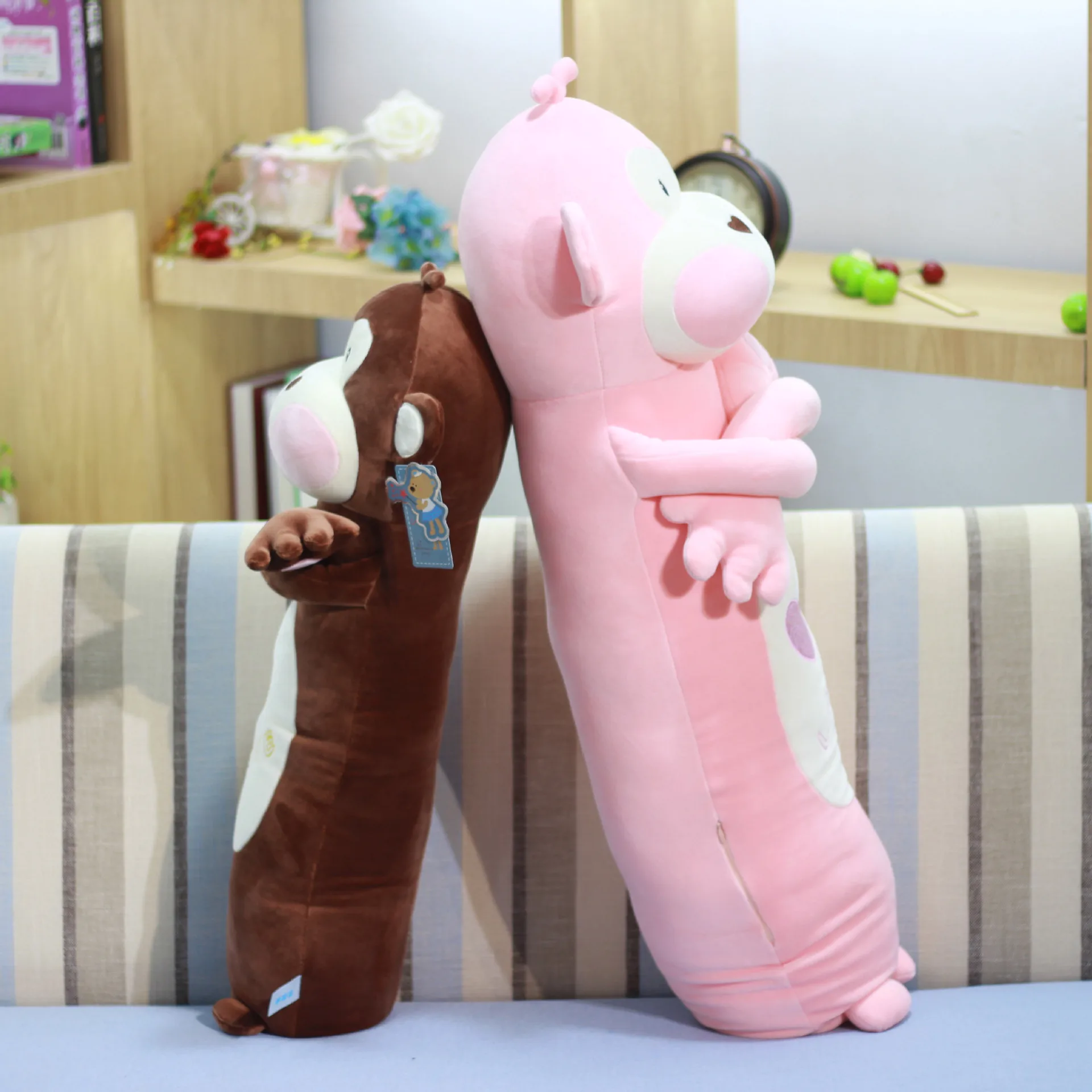 Comfortable Giant Cuddle Stuffed Animal Buddy Monkey Big Plush Body Pillow for Children