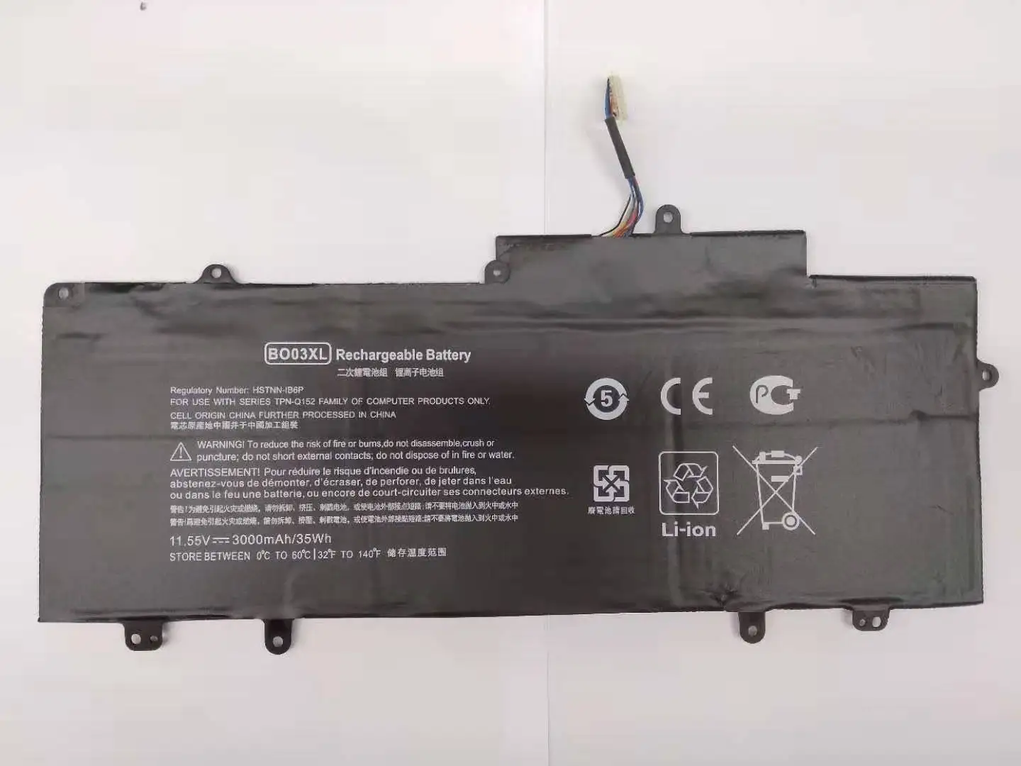 Laptop Battery Pack BO03XL11.55V 3000mah 35Wh For Hp Chromebook 14-z 14-q Series