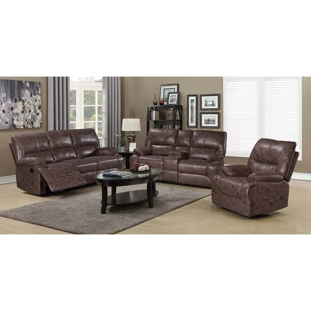 Adjustable Leather Reclining Sofa Home Theater Seating Power Sofabed Set Theater Recliner 5 Seater Sectional Sofa