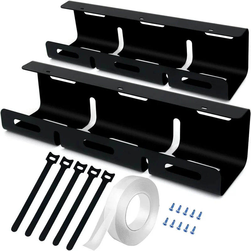 Under Desk Cable Management Tray Wire and Cable Organize White Tray Socket Wire