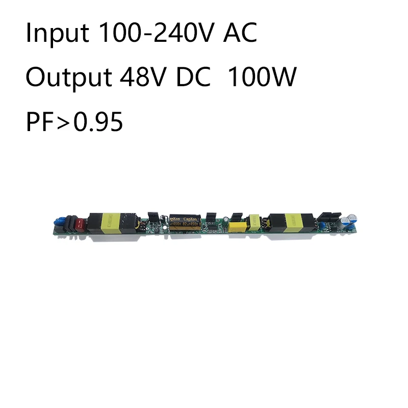 2022 New Developed 100-240V DC48V 100W High PF>0.95 Constant Voltage LED Driver for Magnetic Suction Track Lights