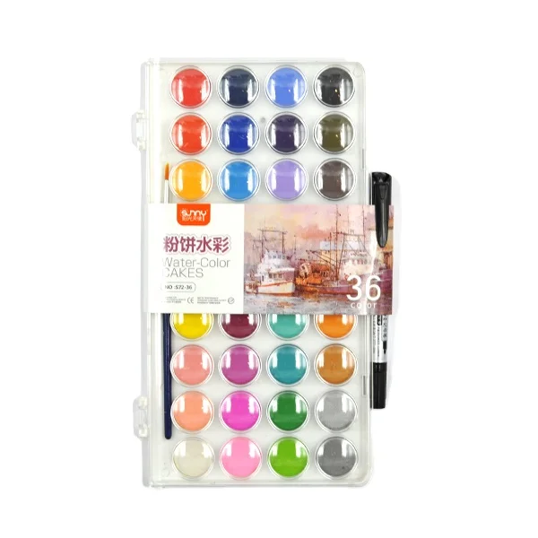 36 water colors with pen brush new water color paint