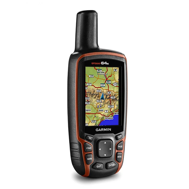 Оптовая продажа профессиональный легкий алюминиевый приемник Garmin GPSMAP 64s по всему миру с высокочувствительным GPS и